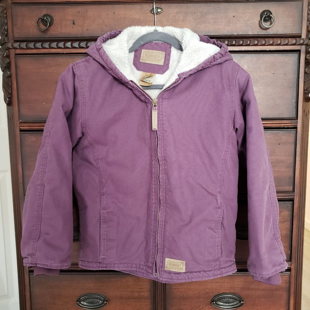 Schmidt Winter Workwear Girls L 14 16 Barn jacket work coat Purple